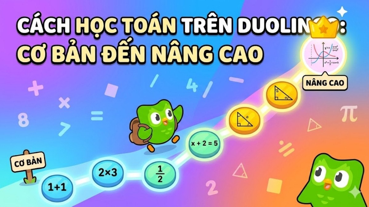 Cách học toán trên Duolingo từ cơ bản đến nâng cao